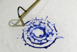 Liat Segal Written In Stone | Installation \ Drawing Machine \ Disappearing ink \ Printscreen Festival | Design Museum Holon Liat Segal - art, science, and technology