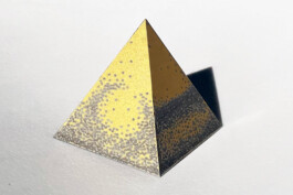 Fundamental Elements artwork by Liat Segal and Yasmine Meroz - Pyramid Liat Segal - art, science, and technology